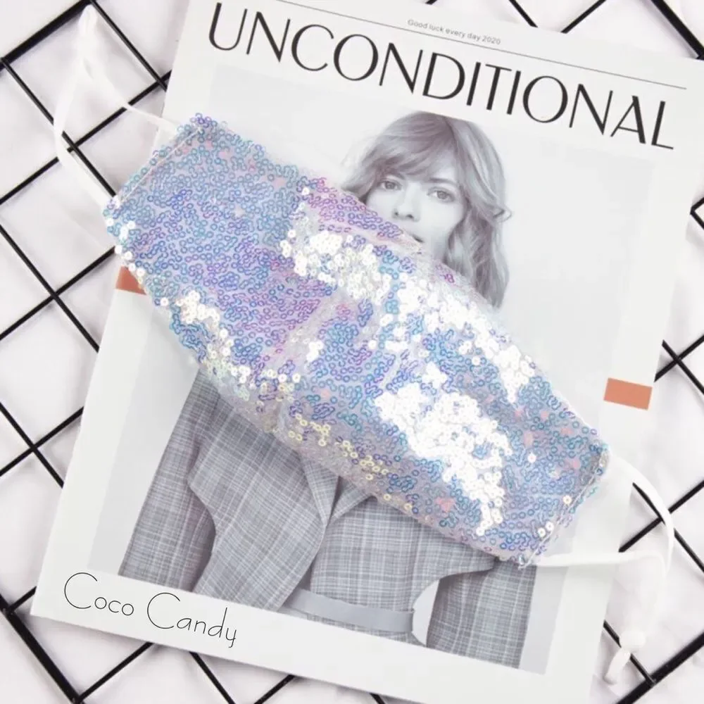 🆕Luxury Purple Sequin Face Mask